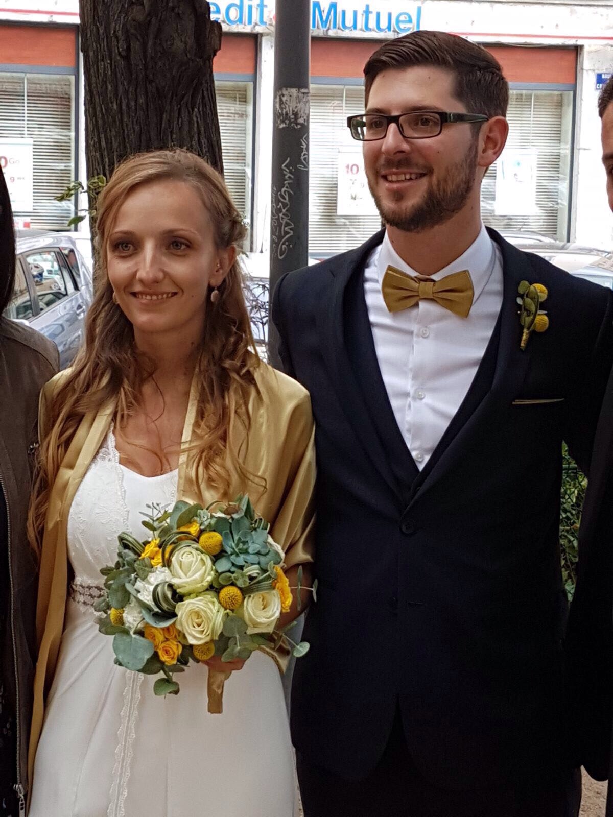 mariage thème or et blanc
