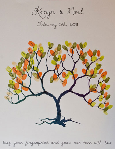 arbre à empreinte mariage